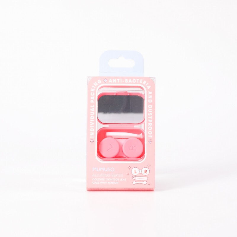 ESTUCHE PARA LENTES DE CONTACTO DE COLOR DE LA SERIE ALLURING CON ESPEJO ESTUCHE PARA LENTES DE CONTACTO DE COLOR DE LA SERIE ALLURING CON ESPEJO
