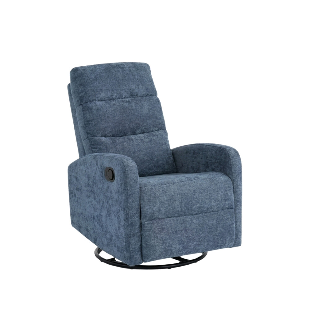Poltrona Reclinable Giratoria Mecedora - Rocking Azul