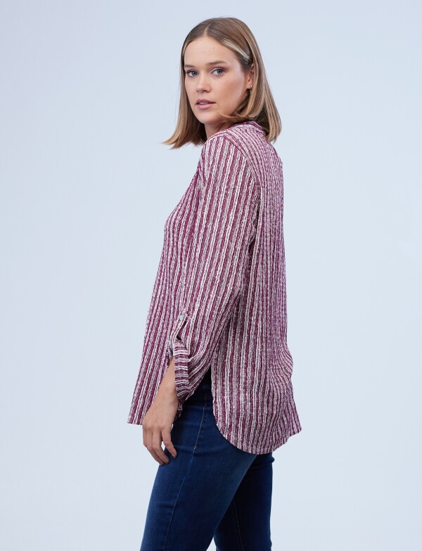 Blusa Casual BORDEAUX/MULTI