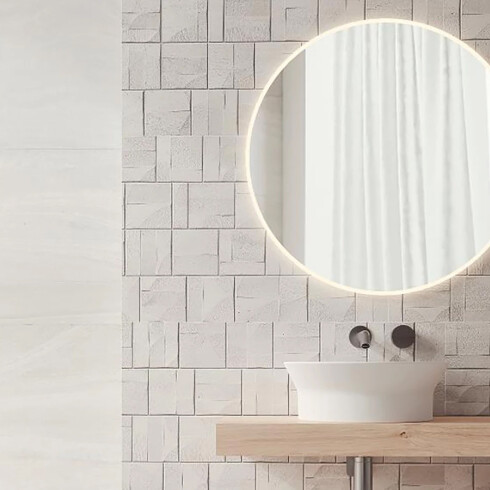 Porcelanato Piedra Hueso Mate 59X59Cm Piso Pared GAMAS DE GRIS