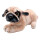 Peluche Animal Perro 25cm Realista Infantil Apego Pug