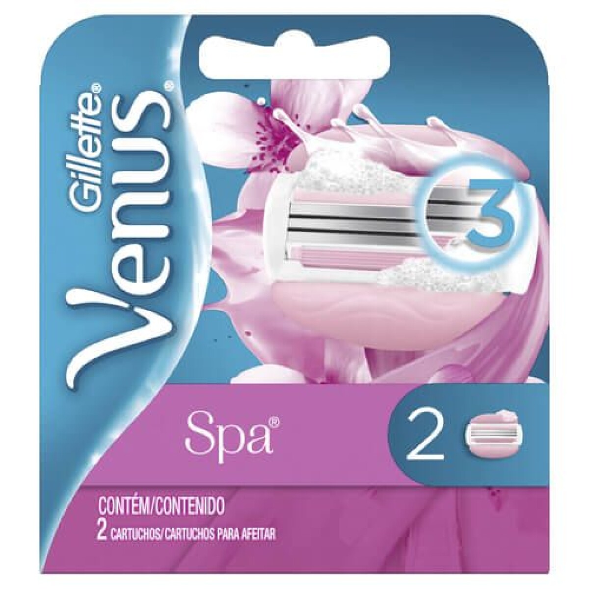 Venus Repuesto Skin Comfort Spa 2 Unidades – Cuchillas de Reemplazo Eficaces