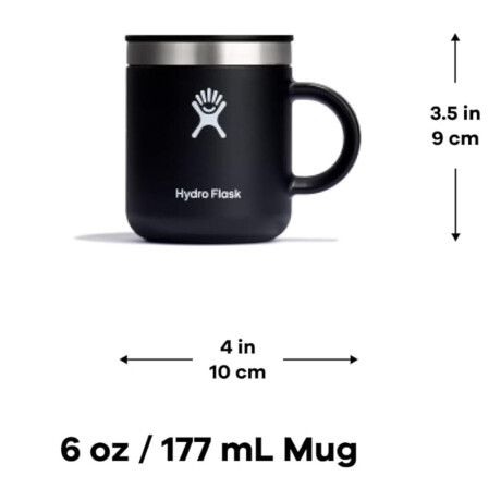 Botella Hydro Flask 6 Oz Mug Negro