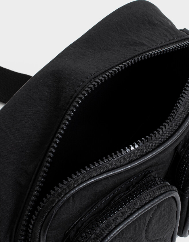 Bandoleras Puffy Bandolera Doble Bolsillo - Negro