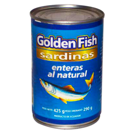 SARDINA ENTERAS NATURAL 425 GR GOLDEN FISH SARDINA ENTERAS NATURAL 425 GR GOLDEN FISH