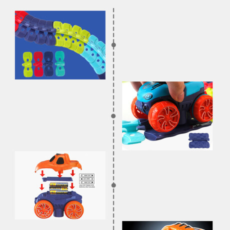 Pista de carrera con auto a batería Sc