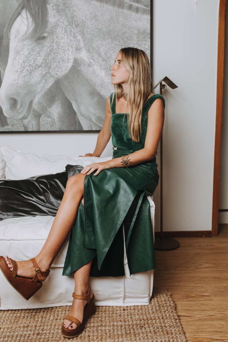 Formal Friend Skirt Verde Inglés