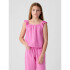 SL GAUZE TOP INDIE PINK