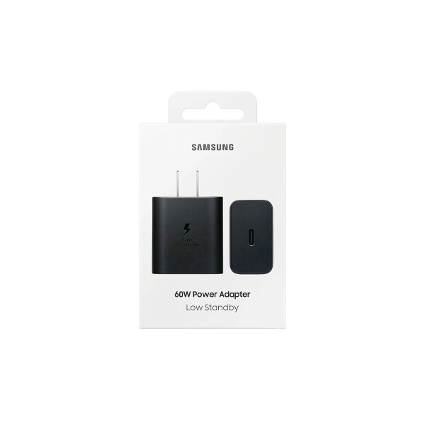 Ficha Samsung carga rápida USB Tipo-C 60W color negro Ficha Samsung Carga Rápida Usb Tipo-c 60w Color Negro