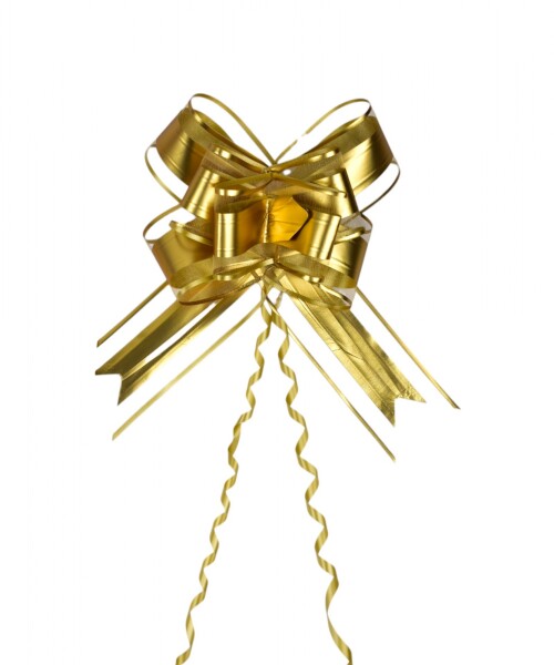 Moño magico grande 5,5 cm x 70 cm ORO