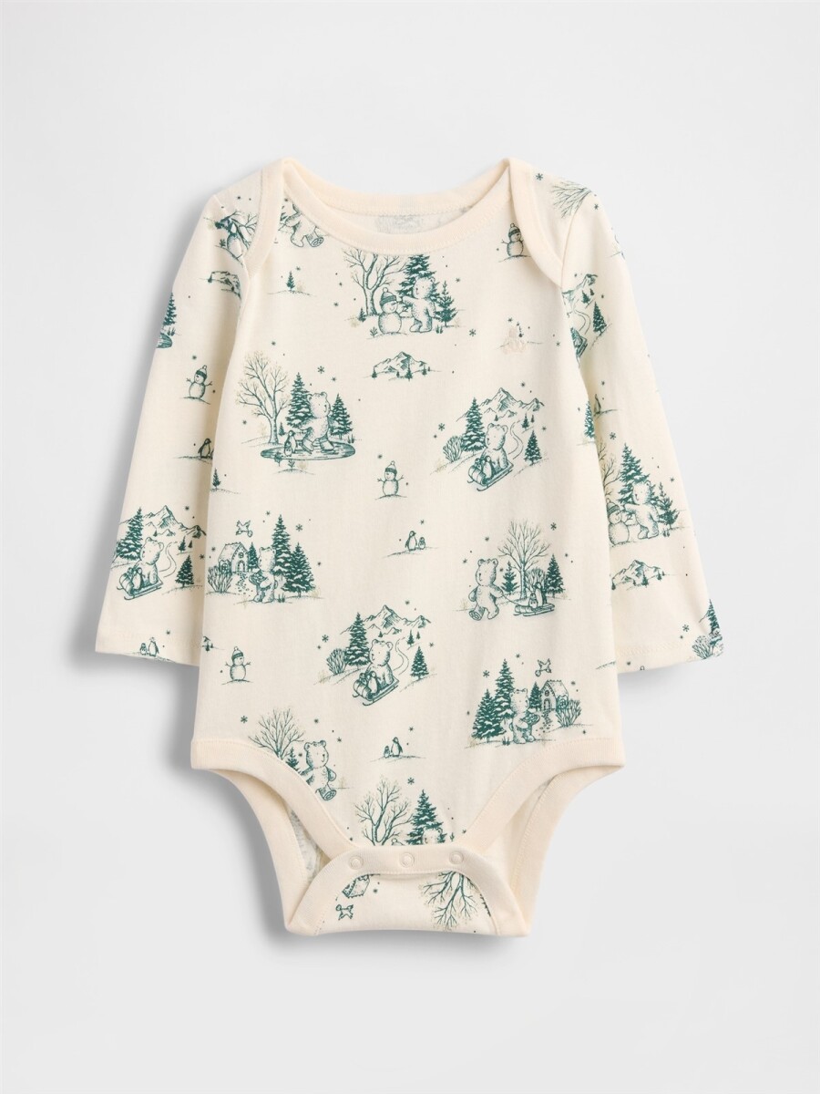 Body Gráfico Bebé - Ivory Frost Toile 