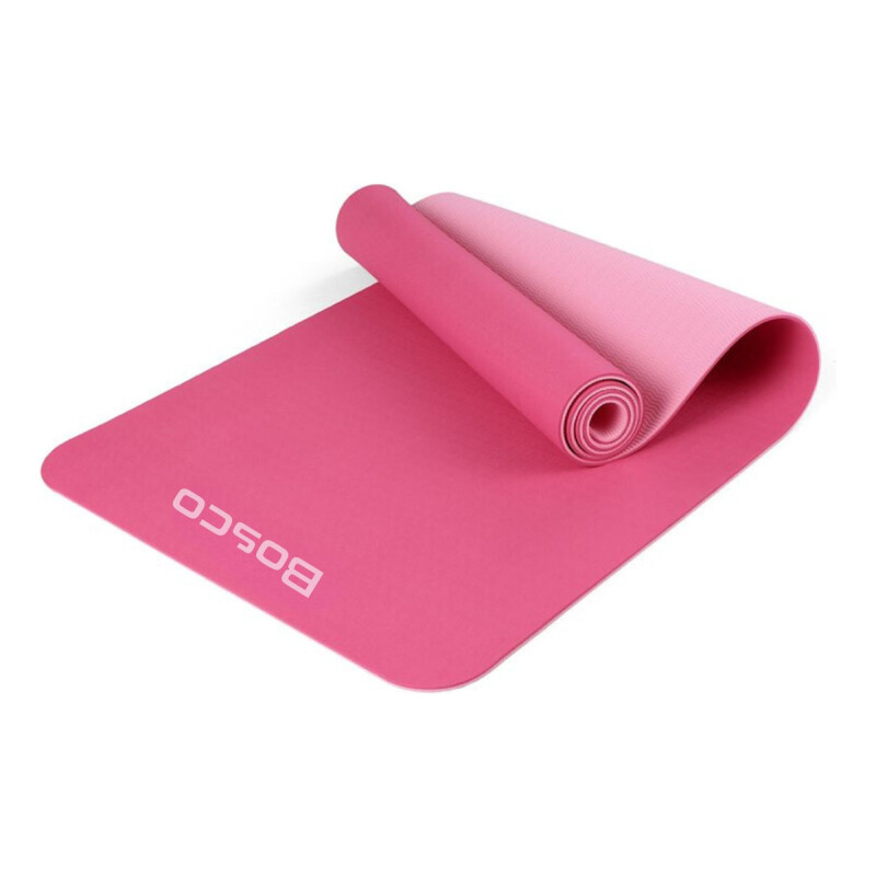 Mat Yoga Colchoneta 6mm Bolso Bosco Correa Rosa