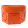CAJA DE CONEXIÓN 3X3. EMBUTIR NARANJA TIGRE CAJA DE CONEXIÓN 3X3. EMBUTIR NARANJA TIGRE