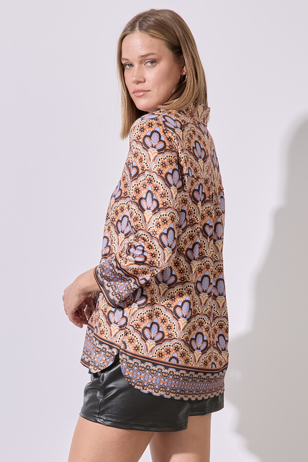 Blusa Print MULTI/TOSTADO