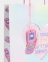 Accesorios Regalos Corazón Bolsa De Regalo Estampada Glitter Movible - Holografico