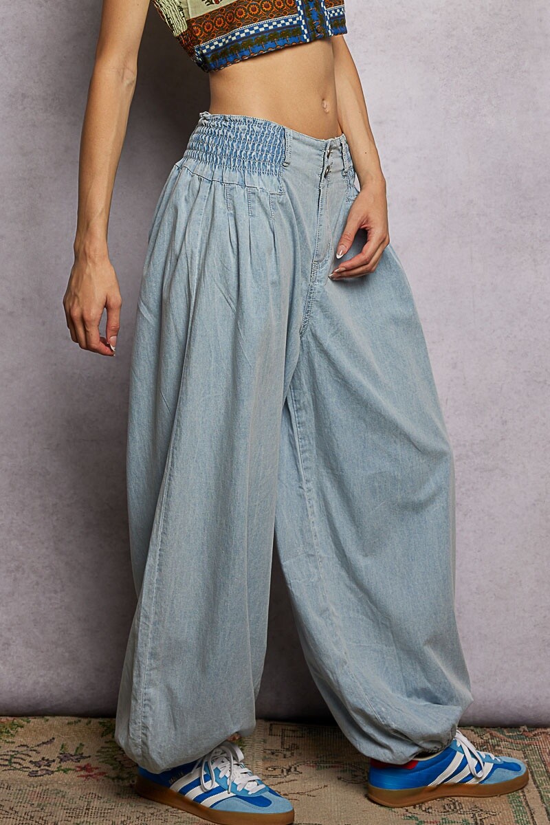 PANTALON ANCHO Denim