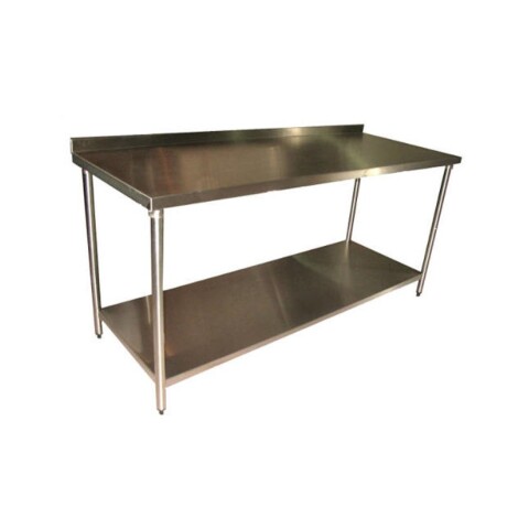 Mesada contrapared con estante inox - 152 x 61 cm Mesada contrapared con estante inox - 152 x 61 cm