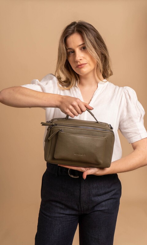 BANDOLERA MELISA VERDE MILITAR