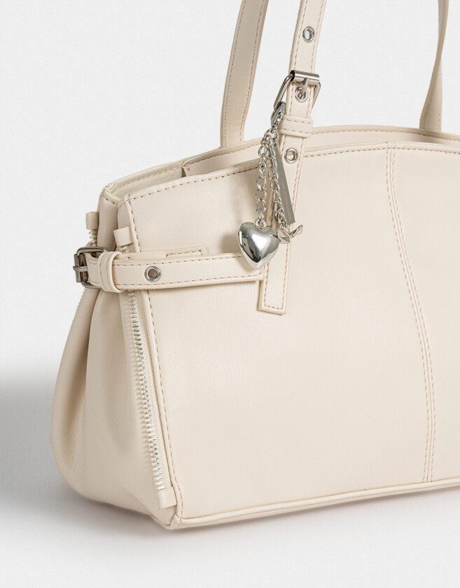 Bandoleras Bandolera Con Charm - Blanco Crudo