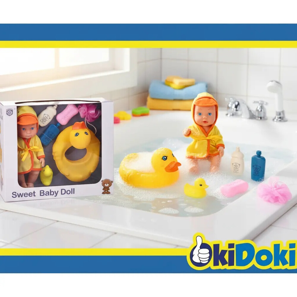 Bebote Con Bata De Patito Y Accesorios Bebote Con Bata De Patito Y Accesorios