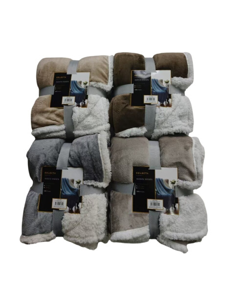 MANTA REVERSIBLE FLANNEL/SHERPA 127X152CM SURTIDO MANTA REVERSIBLE FLANNEL/SHERPA 127X152CM SURTIDO