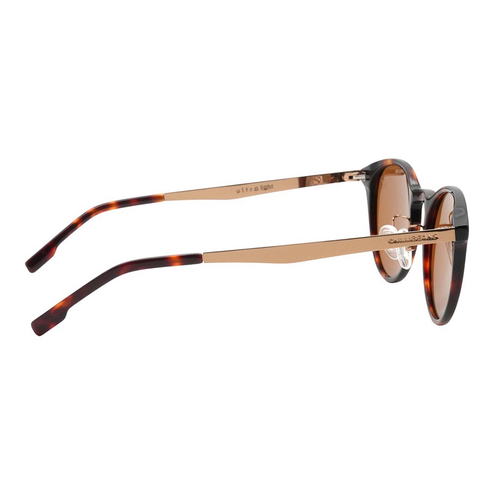 Lentes De Sol Ultralight Redondo De Acetato Marrón/Marrón