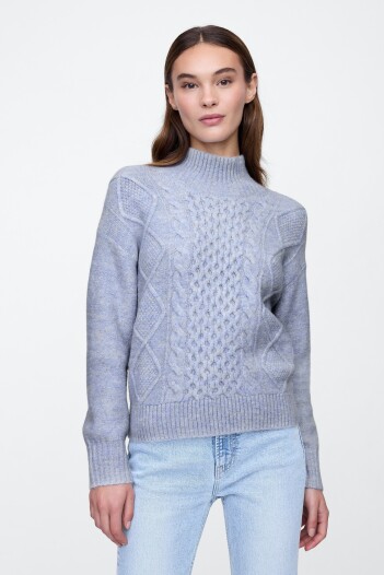 Buzo Polera Ochos Mujer Lt Blue Heather