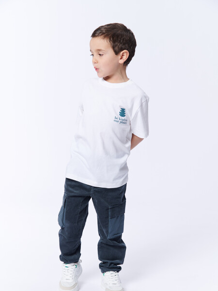Remera estampa Be Kind Blanco