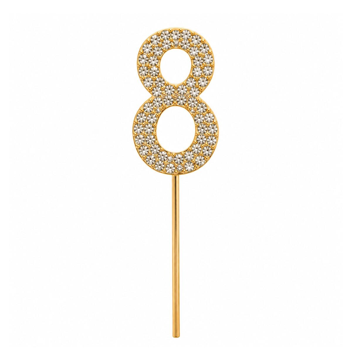 Topper Número Brilloso de Strass - OCHO 