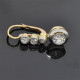 Caravana En Oro 18K Platino Y Brillantes Caravana En Oro 18K Platino Y Brillantes