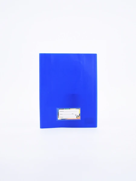 FORRO CUADERNO PVC AZUL