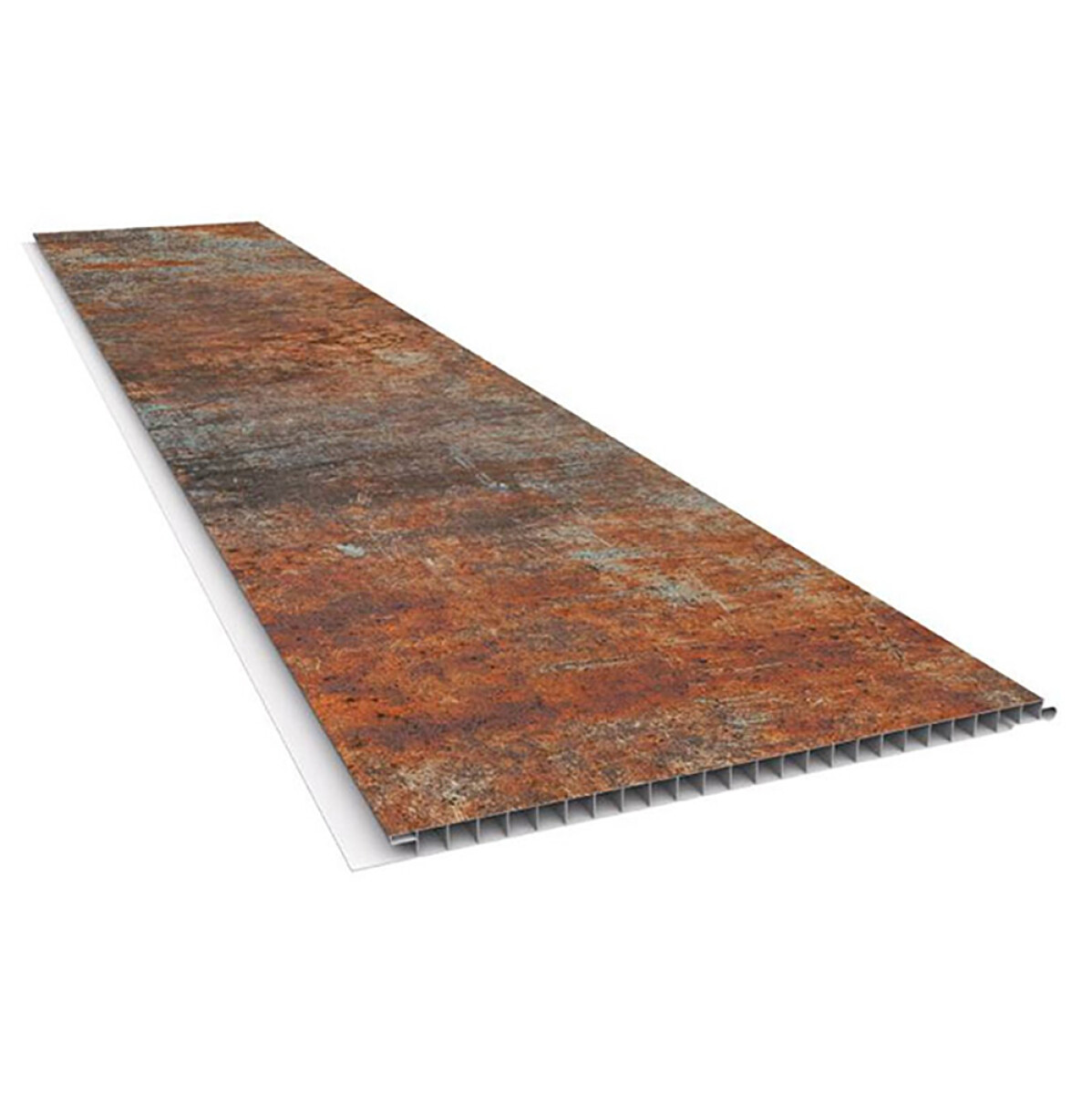 Revestimiento Pvc Para Pared Modelo Metal/rust 10mm - 0.25x6m 