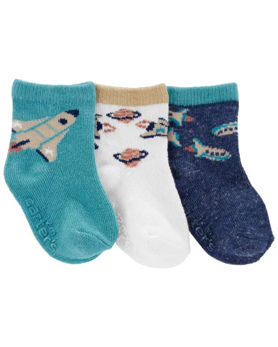 Set Medias Carters x3 Espacio Turquesa 
