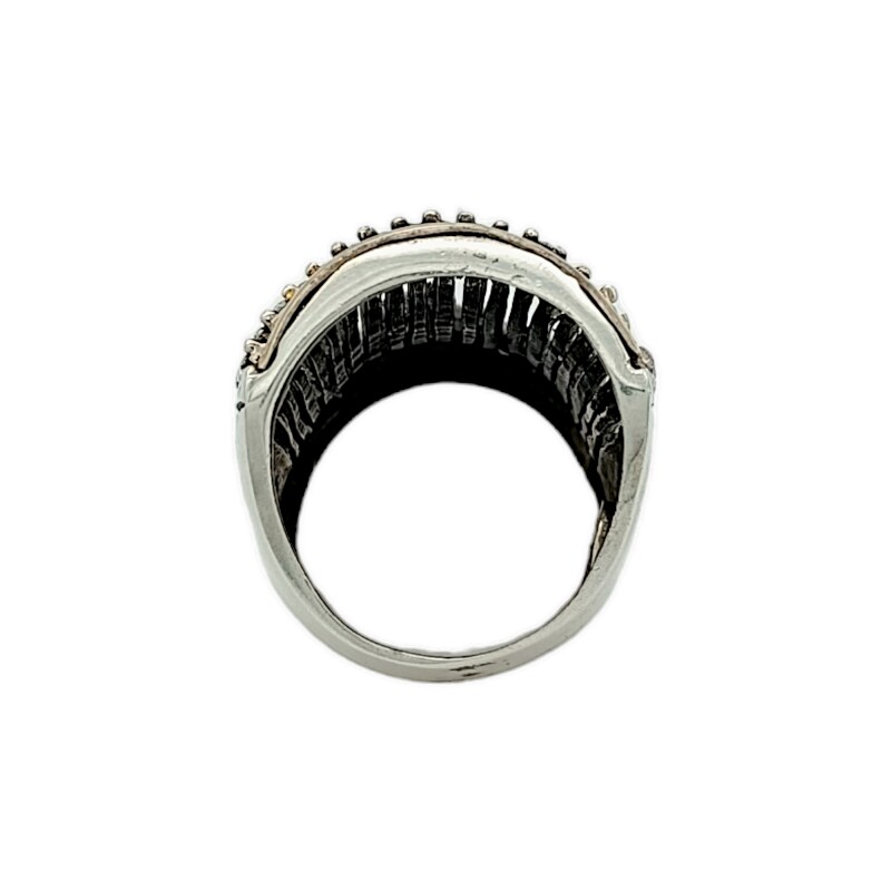 Anillo Calado-Plata y Oro-Piedra Zirconia-AN5401 conpiedra