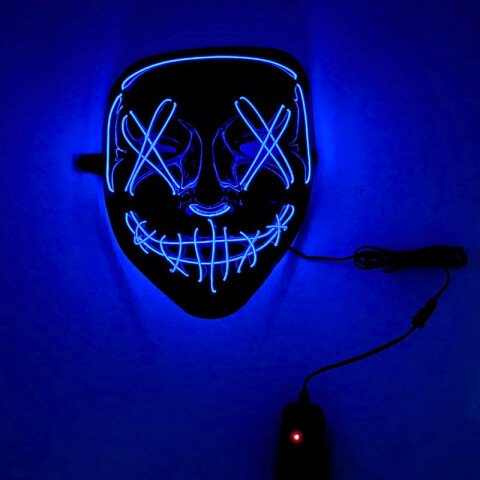 Máscara Led con Control Azul