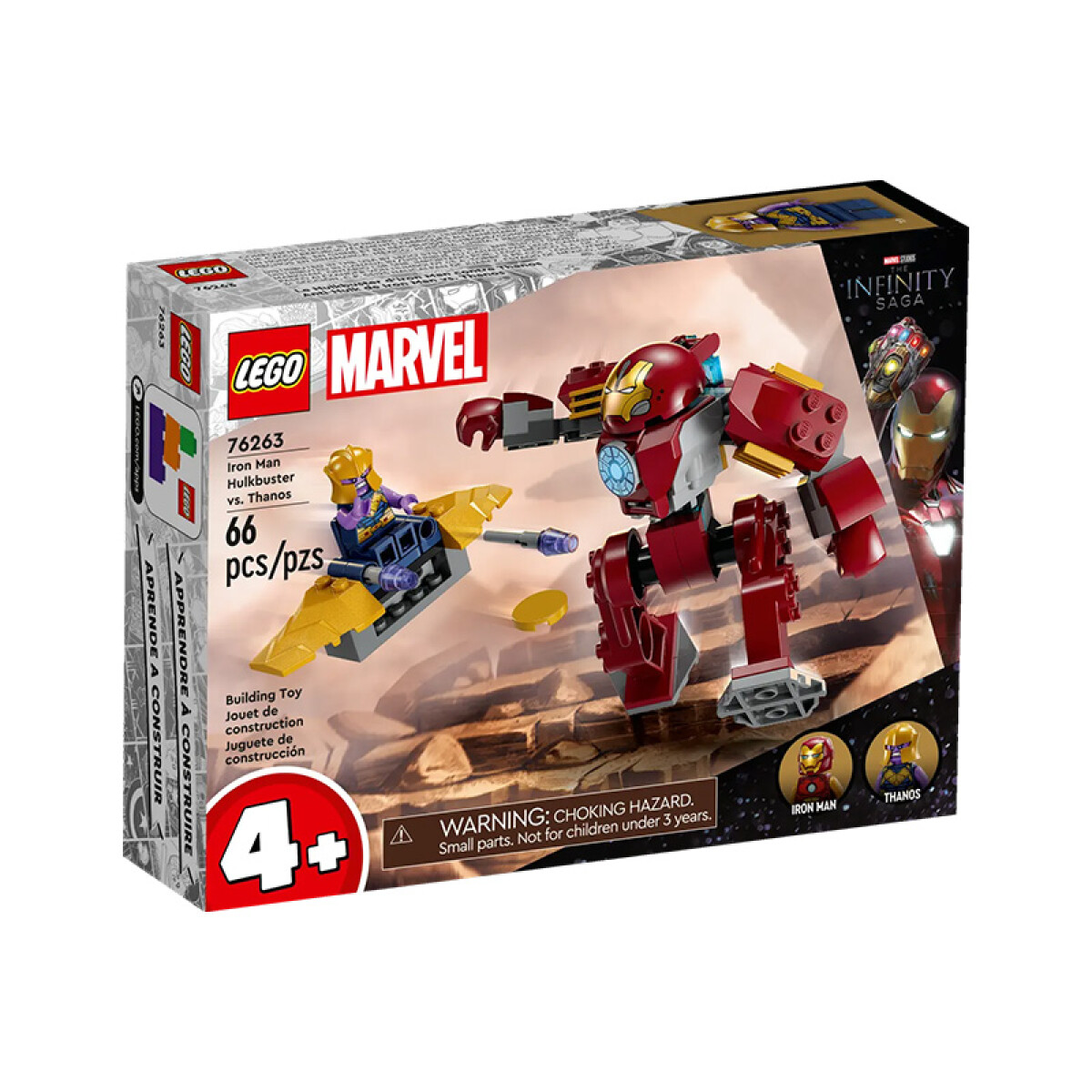 Lego Antihulk de Iron Man Vs. Thanos 66 Piezas 4+ - Super Heroes 