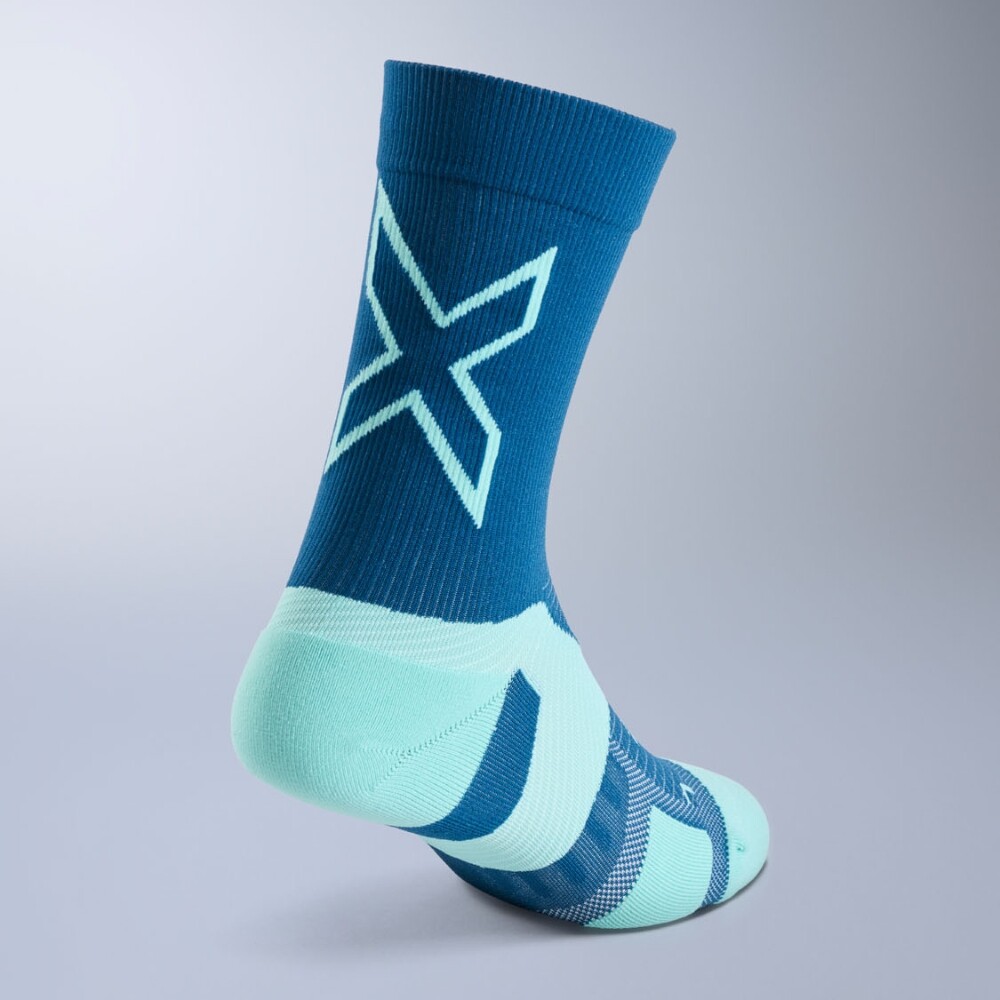 Medias Training Vectr Light Cushion Crew Socks Unisex Majol/jelly Mint