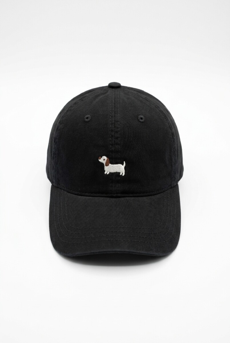 Cap bordado salchi - negro 