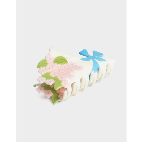 Broche Acrílico Flores Combinacion Multicolor