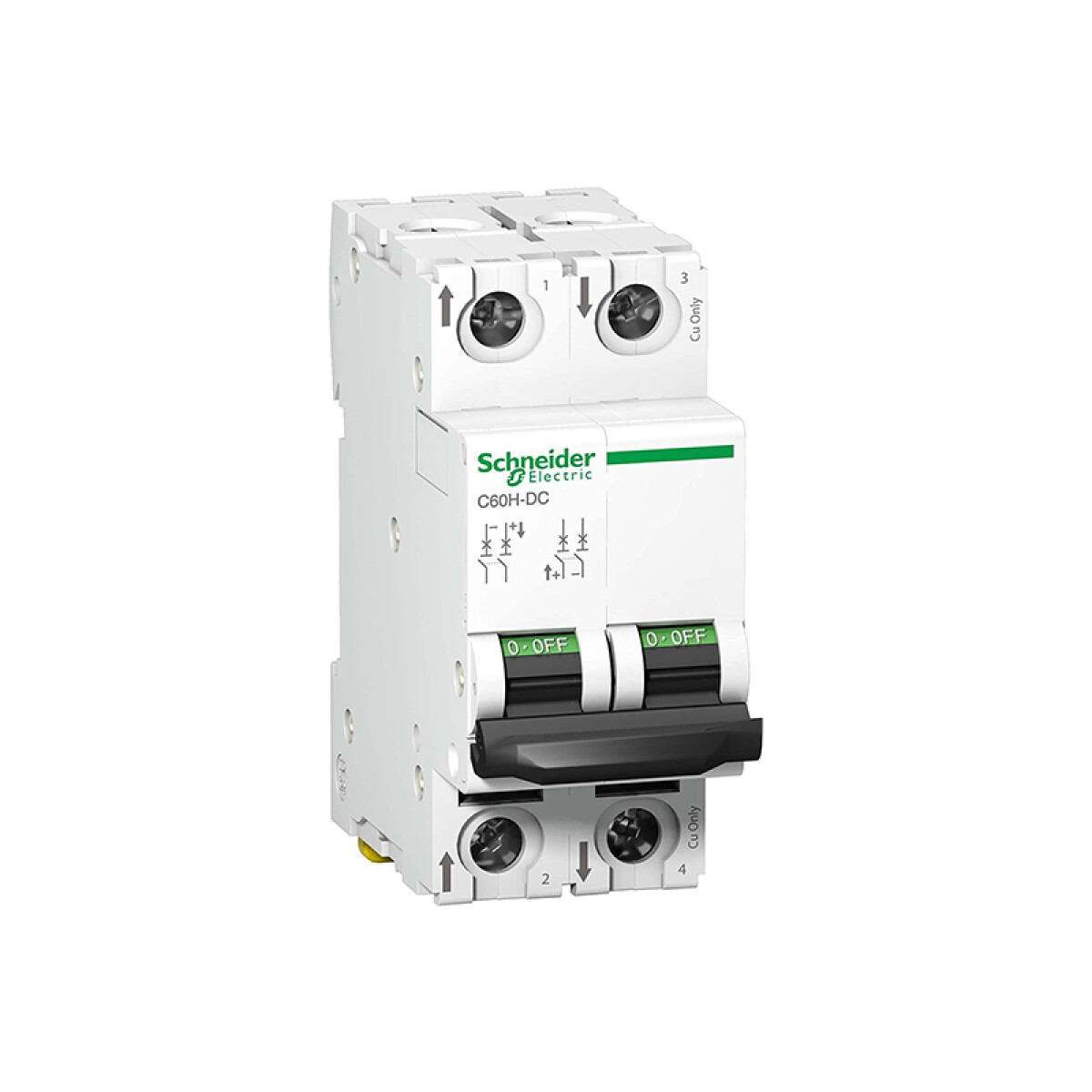 Llave térmica din C60H-DC 2P 6A 10kA 250Vdc - MG2190 