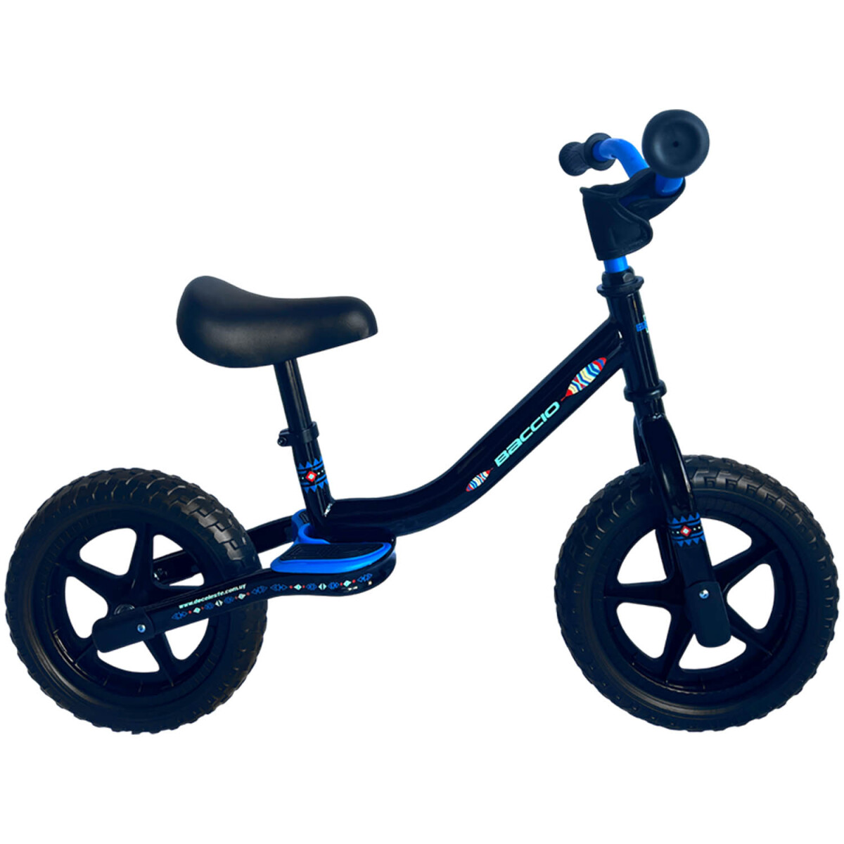 Bicicleta Baccio Balance rodado 12 - NEGRA-TURQUESA 