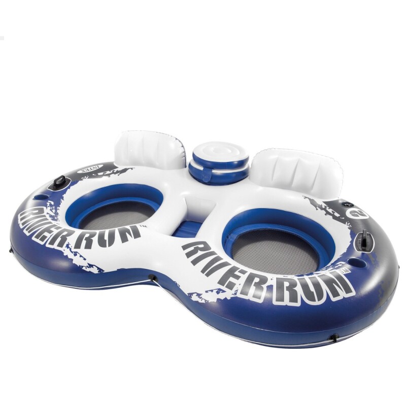 INTEX GOMON INFLABLE C/RESPALDOS + POSAVASOS + NEVERA 243 X 157 CM RIVER RUN II Intex Gomon Inflable C/respaldos + Posavasos + Nevera 243 X 157 Cm River Run Ii