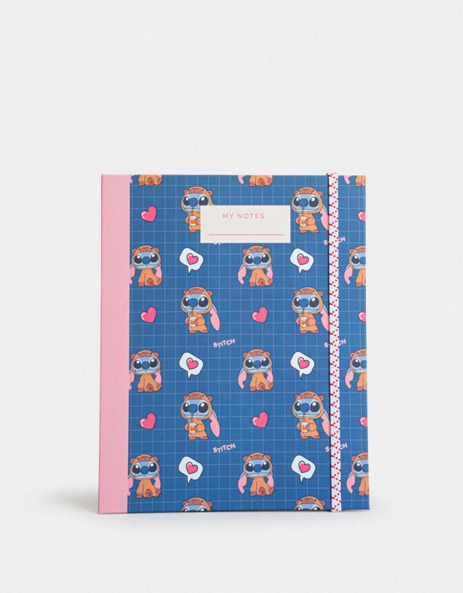 Set De Notas Autoadhesivas ''stitch Capybara'' - Azul Medio 