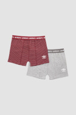 Boxer umbro pack x 2 alg/lyc Bordeaux oscuro