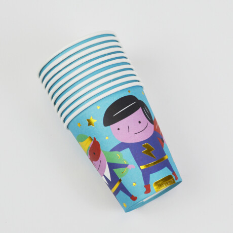 Pack x10 vasos de Superhéroes Sc