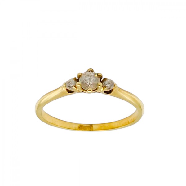 Anillo Trilogy-Oro 18k-Piedra Zirconia-AN9514 conpiedra