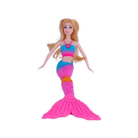 Muñeca Sirena c/luz y música blíster 33*26.6*6cm Muñeca Sirena C/luz Y Música Blíster 33*26.6*6cm