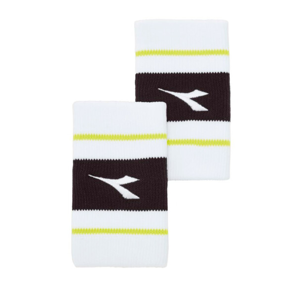 Diadora Wristbands Wide Logo Blanco-negro