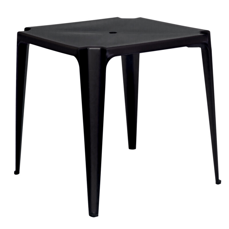 Mesa cuadrada 70 x 70 cm Bela Vista NEGRO