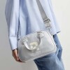 Mini bag Active Studio en efecto charol arrugado Metalizado